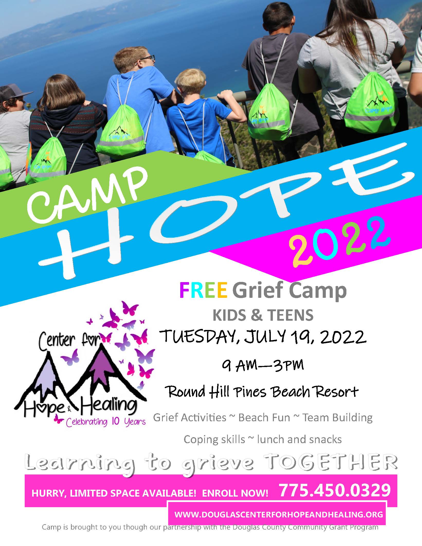 Camp Hope 2022 - Flyer